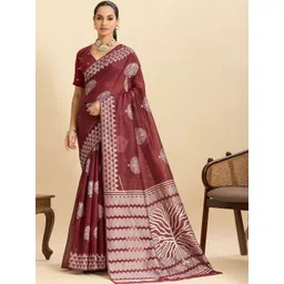 KALINI Ethnic Motifs Silk Blend Saree-picture-29