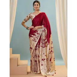 KALINI Ethnic Motifs Silk Blend Saree-picture-34