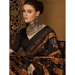 KALINI Ethnic Motifs Silk Cotton Bhagalpuri Saree-picture-15