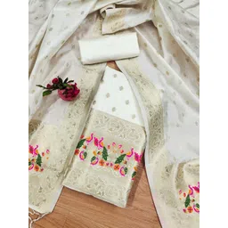 KALINI Ethnic Motifs Woven Design Unstitched Dress Material-picture-20