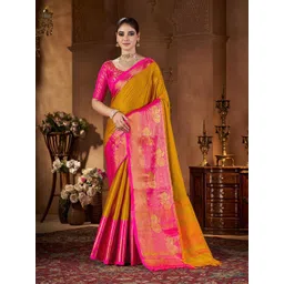 KALINI Ethnic Motifs Woven Design Zari Saree-picture-41