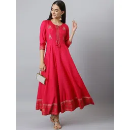 KALINI Floral Embroidered Anarkali Kurta-picture-37