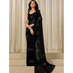 KALINI Floral Embroidered Saree With Blouse Piece-picture-40