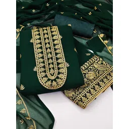 KALINI Floral Embroidered Unstitched Dress Material-picture-29
