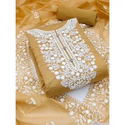 KALINI Floral Embroidered Unstitched Dress Material-image-18