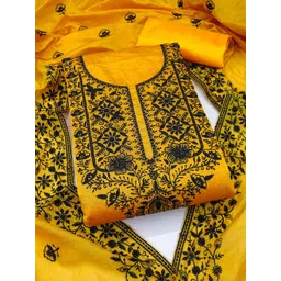 KALINI Floral Embroidered Unstitched Dress Material-image-28