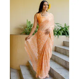 KALINI Floral Poly Chiffon Saree-image-46