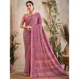 KALINI Floral Poly Crepe Saree-picture-34