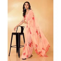 KALINI Floral Poly Georgette Saree-picture-18