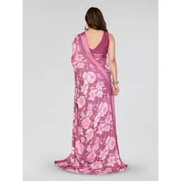 KALINI Floral Poly Georgette Saree image 5