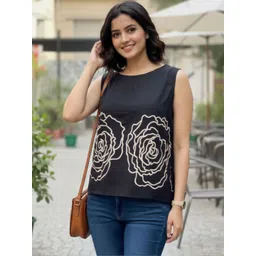 KALINI Floral Print Cotton Top-image-19