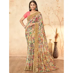 KALINI Floral Print Saree-picture-26