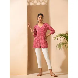 KALINI Floral Printed Cotton Tunic-picture-27