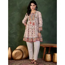 KALINI Floral Printed Empire Kurti-picture-35