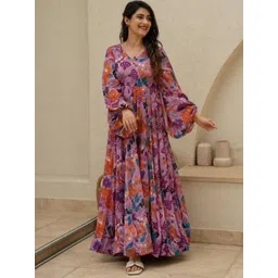 KALINI Floral Printed Maxi Dresses-picture-30
