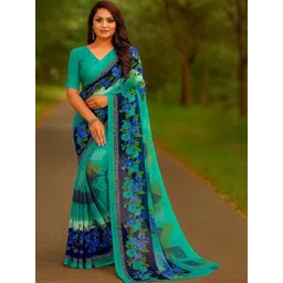 KALINI Floral Printed Saree With Blouse-picture-28