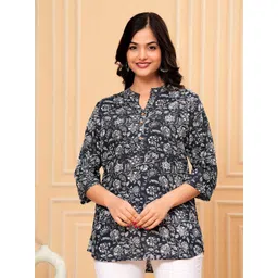 KALINI Floral Printed V-Neck Kurti-picture-12