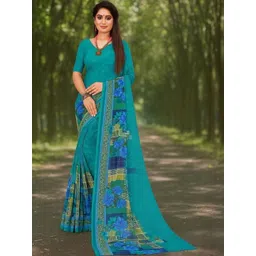 KALINI Floral Printed With Blouse Piece Saree-picture-25