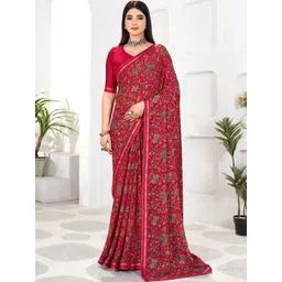 KALINI Floral Pure Chiffon Saree-picture-13