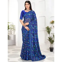KALINI Floral Pure Chiffon Saree-picture-33