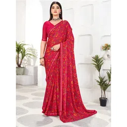 KALINI Floral Pure Chiffon Saree-picture-42