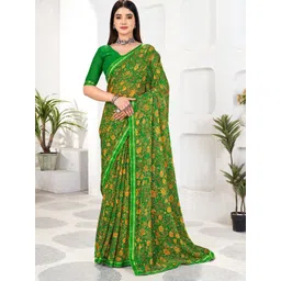 KALINI Floral Pure Chiffon Saree-picture-39