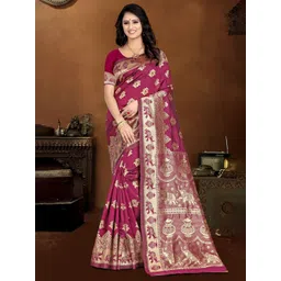 KALINI Floral Woven Design Zari Kanjeevaram Saree-picture-40