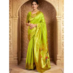 KALINI Floral Woven Zari Paithani Saree-picture-30