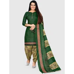 KALINI Geometric Printed Unstitched Dress Material-picture-14