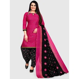 KALINI Geometric Printed Unstitched Dress Material-picture-20