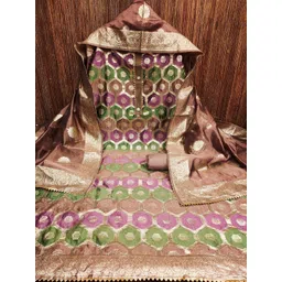 KALINI Geometric Woven Design Unstitched Dress Material-picture-13