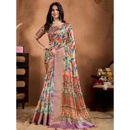 KALINI Green Printed Art Silk Sarees-picture-18