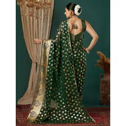 KALINI Green Pure Georgette Embellished Sarees-picture-31