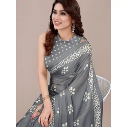 KALINI Grey Poly Chiffon Sarees-picture-20