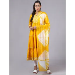 KALINI Mandarin Collar Floral Printed Kurta-picture-38