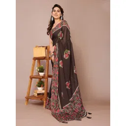 kalini MIRCHI FASHION Floral Printed Sarees With Blouse Piece-picture-14