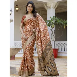 KALINI Multi Cotton Blend Printed Sarees-picture-26