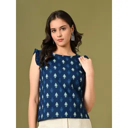 KALINI Print Cotton Top-image-18