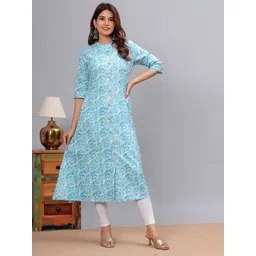 KALINI Printed A-Line Kurta-picture-32