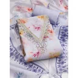 KALINI Printed Linen Unstitched Dress Material-picture-26