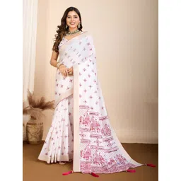 KALINI Printed Mirror Work Saree-picture-17