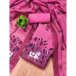 KALINI Printed Pure Cotton Unstitched Dress Material-picture-33