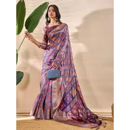 KALINI Purple Printed Art Silk Sarees-picture-41