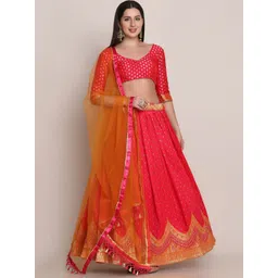 KALINI Semi-Stitched Lehenga & Unstitched Blouse With Dupatta-picture-16