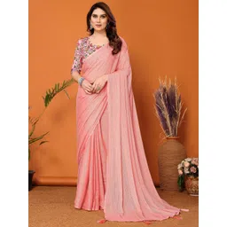KALINI Solid Saree With Blouse Piece-picture-15