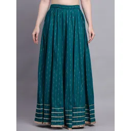 KALINI Striped Flared Maxi Skirt-picture-24