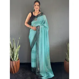 KALINI Striped Pure Georgette Ready to Wear Saree-picture-39