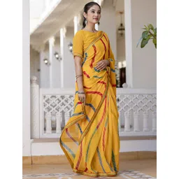 KALINI Striped Pure Georgette Saree-picture-32
