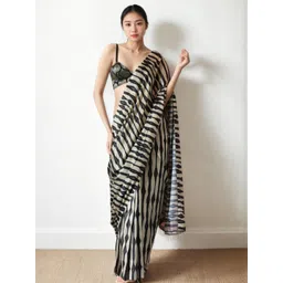 KALINI Striped Silk Blend Saree-picture-34