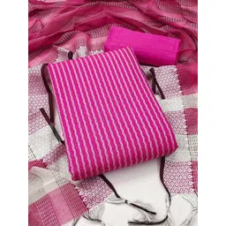 KALINI Striped Unstitched Dress Material-picture-17